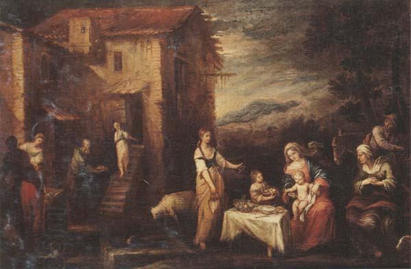 Francisco Antolinez y Sarabia The rest on the flight into egypt oil painting picture